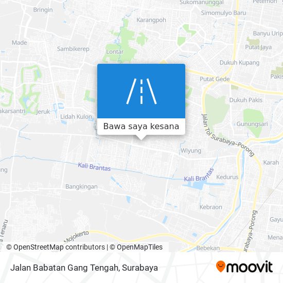 Peta Jalan Babatan Gang Tengah