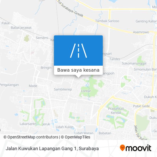 Peta Jalan Kuwukan Lapangan Gang 1