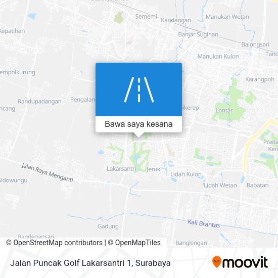 Peta Jalan Puncak Golf Lakarsantri 1