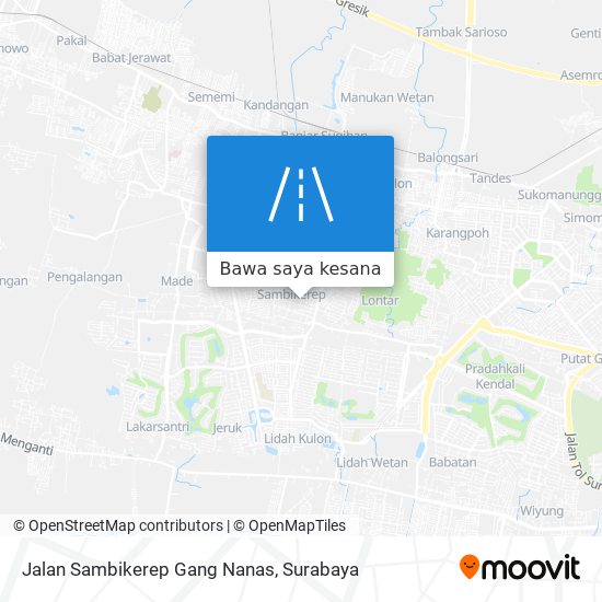 Peta Jalan Sambikerep Gang Nanas