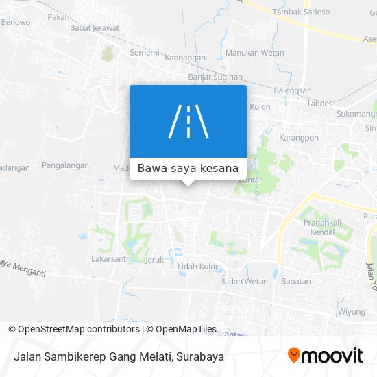 Peta Jalan Sambikerep Gang Melati