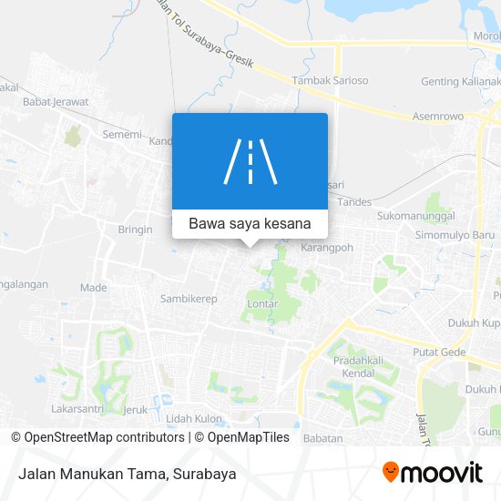 Peta Jalan Manukan Tama