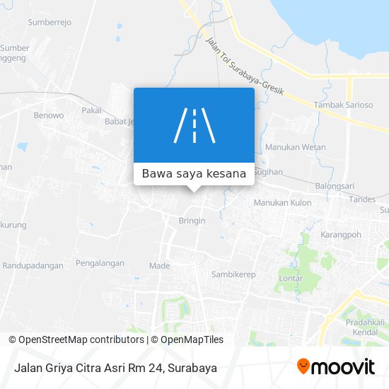 Peta Jalan Griya Citra Asri Rm 24