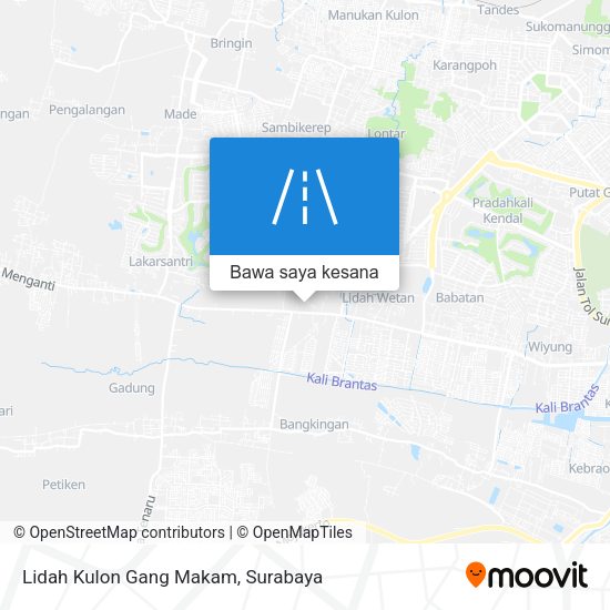 Peta Lidah Kulon Gang Makam