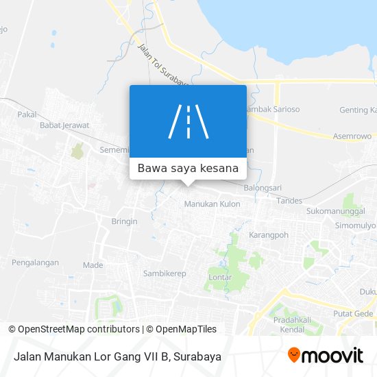 Peta Jalan Manukan Lor Gang VII B