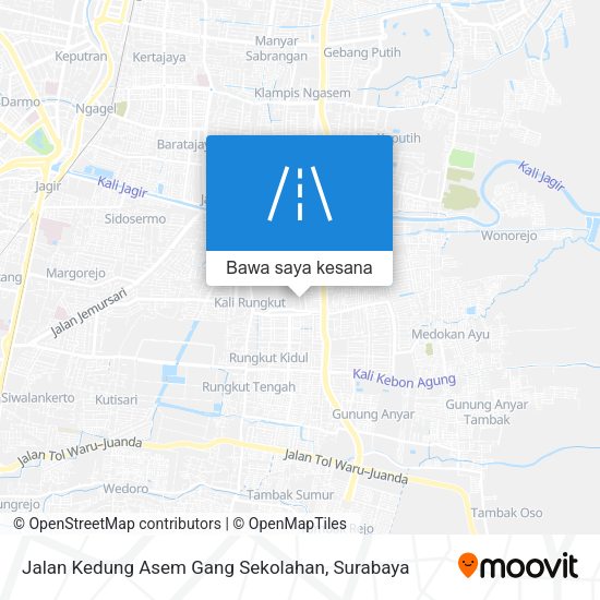 Peta Jalan Kedung Asem Gang Sekolahan