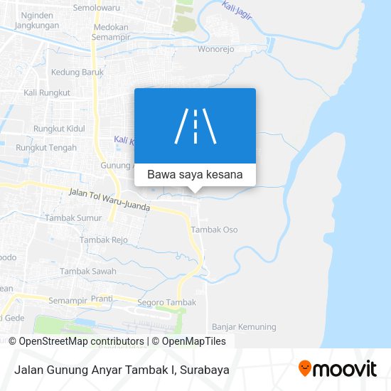 Peta Jalan Gunung Anyar Tambak I