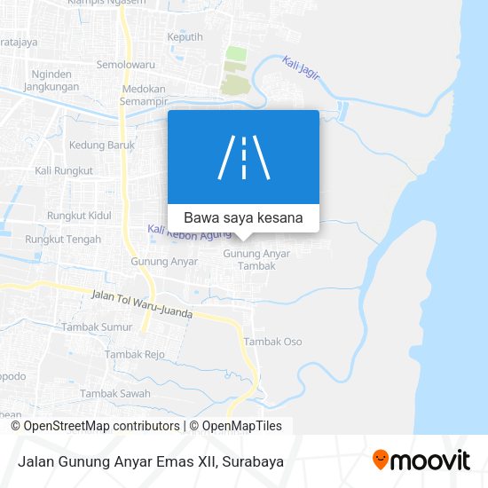 Peta Jalan Gunung Anyar Emas XII