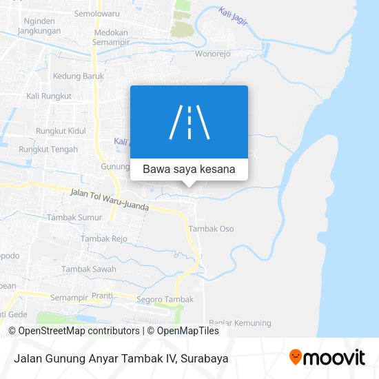 Peta Jalan Gunung Anyar Tambak IV