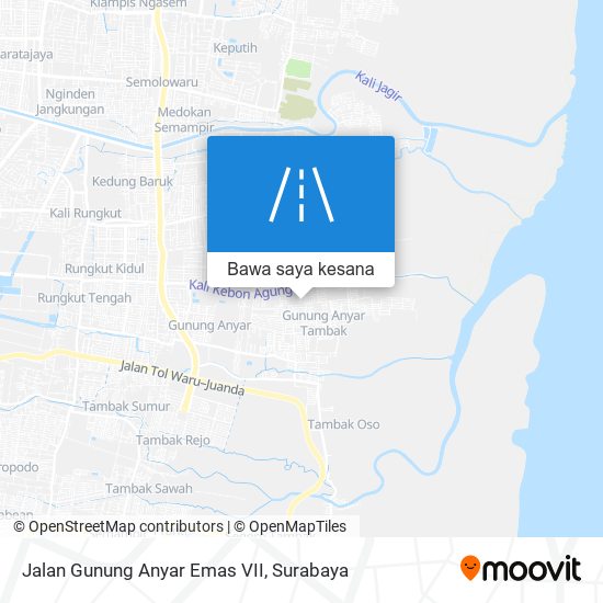 Peta Jalan Gunung Anyar Emas VII