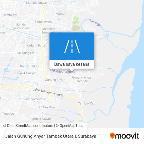 Peta Jalan Gunung Anyar Tambak Utara I