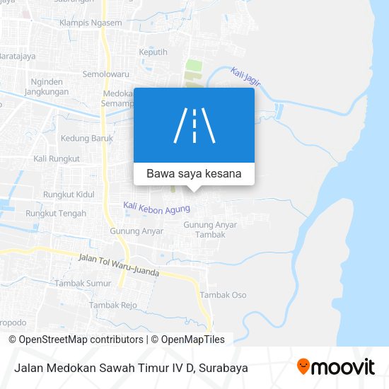 Peta Jalan Medokan Sawah Timur IV D