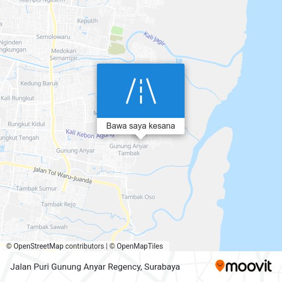 Peta Jalan Puri Gunung Anyar Regency