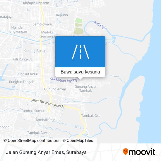 Peta Jalan Gunung Anyar Emas