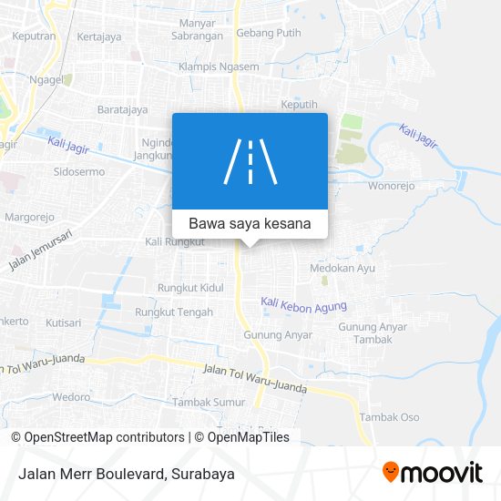 Peta Jalan Merr Boulevard