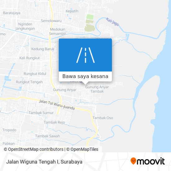 Peta Jalan Wiguna Tengah I