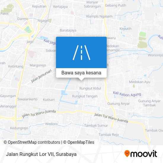 Peta Jalan Rungkut Lor VII