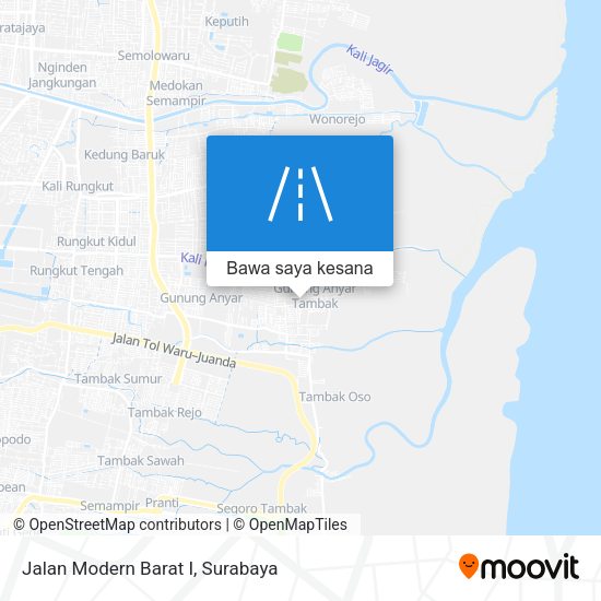 Peta Jalan Modern Barat I