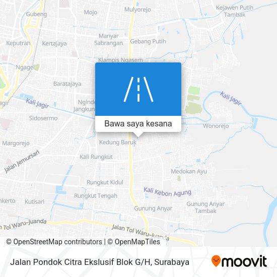 Peta Jalan Pondok Citra Ekslusif Blok G / H