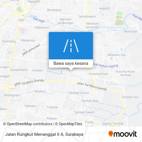 Peta Jalan Rungkut Menanggal II A