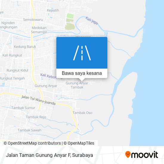 Peta Jalan Taman Gunung Anyar F