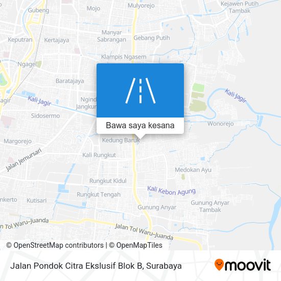 Peta Jalan Pondok Citra Ekslusif Blok B