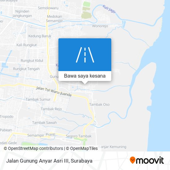 Peta Jalan Gunung Anyar Asri III