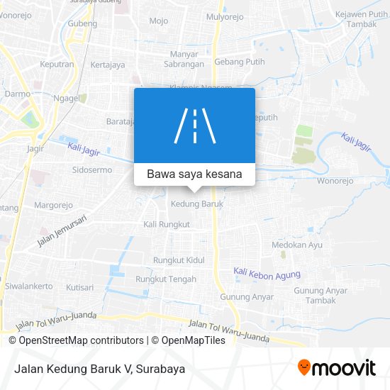 Peta Jalan Kedung Baruk V