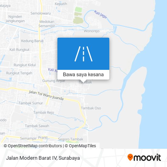 Peta Jalan Modern Barat IV