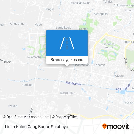 Peta Lidah Kulon Gang Buntu