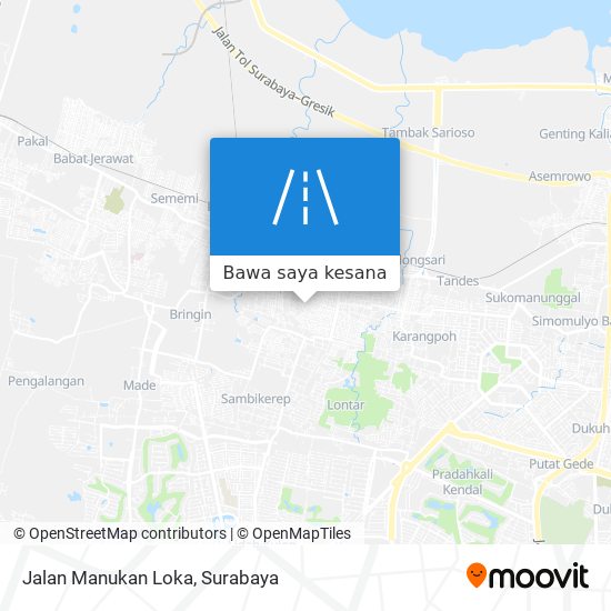 Peta Jalan Manukan Loka