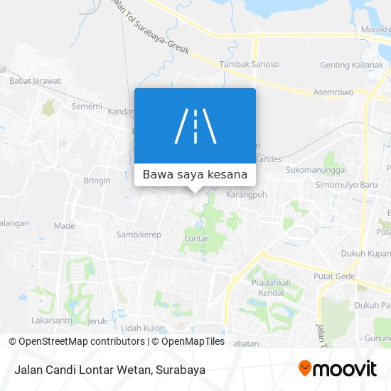 Peta Jalan Candi Lontar Wetan