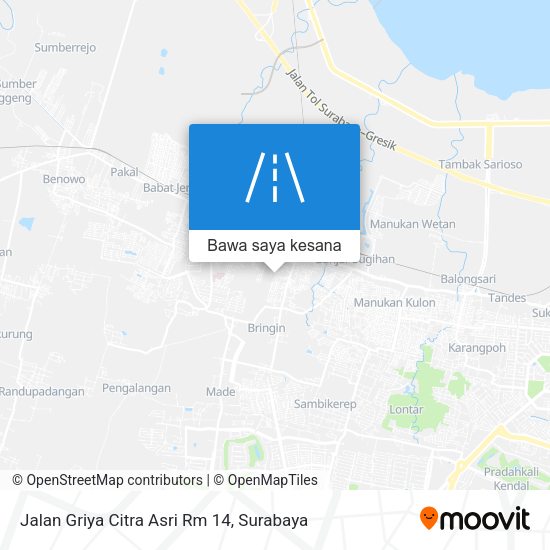 Peta Jalan Griya Citra Asri Rm 14