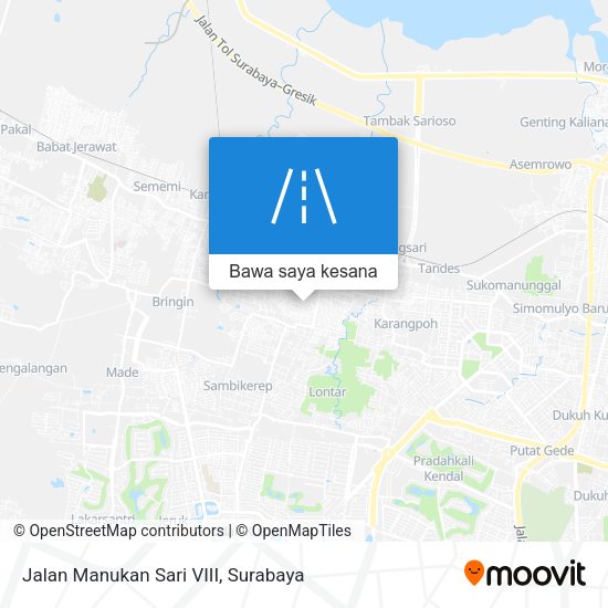 Peta Jalan Manukan Sari VIII