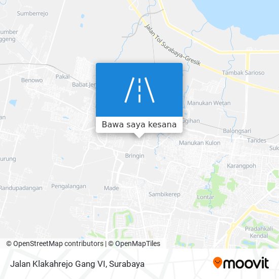 Peta Jalan Klakahrejo Gang VI