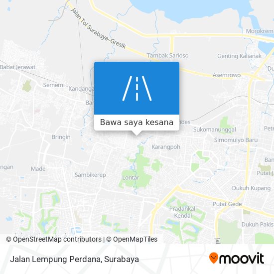 Peta Jalan Lempung Perdana