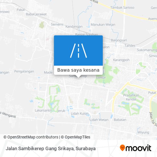 Peta Jalan Sambikerep Gang Srikaya