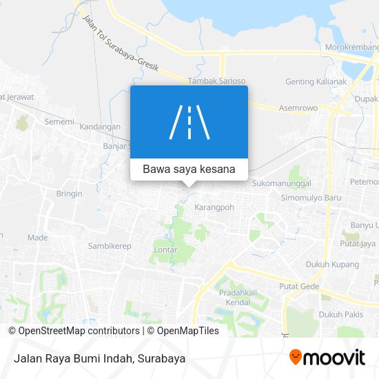 Peta Jalan Raya Bumi Indah
