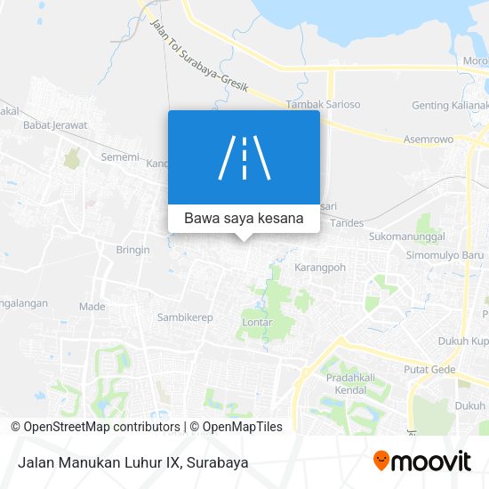 Peta Jalan Manukan Luhur IX