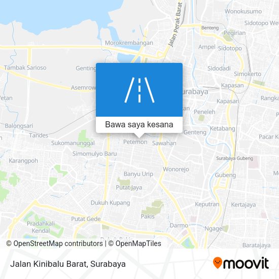 Peta Jalan Kinibalu Barat