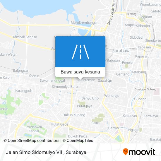 Peta Jalan Simo Sidomulyo VIII