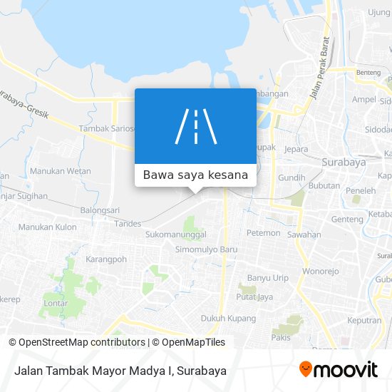 Peta Jalan Tambak Mayor Madya I