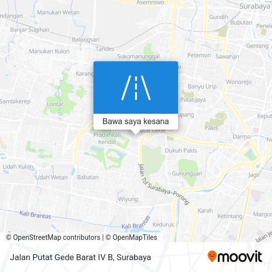 Peta Jalan Putat Gede Barat IV B