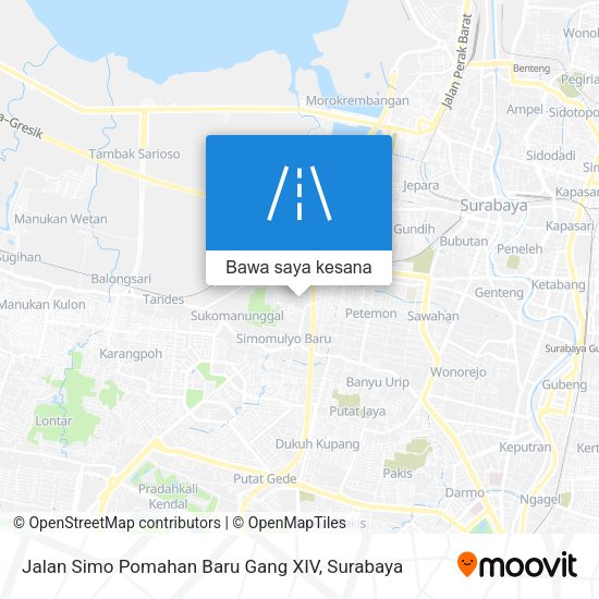 Peta Jalan Simo Pomahan Baru Gang XIV