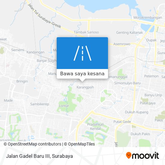 Peta Jalan Gadel Baru III