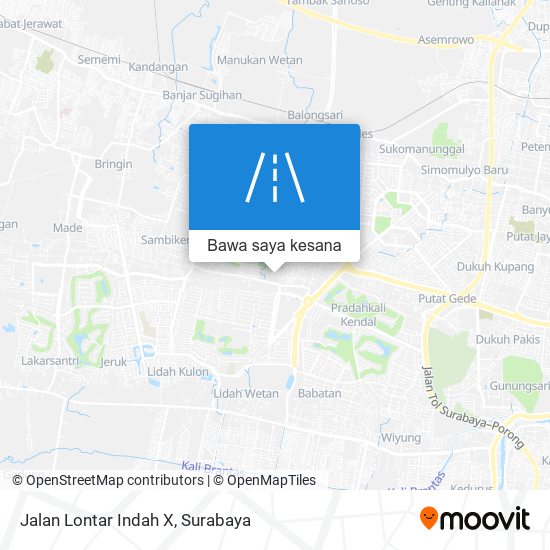 Peta Jalan Lontar Indah X