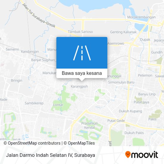 Peta Jalan Darmo Indah Selatan IV