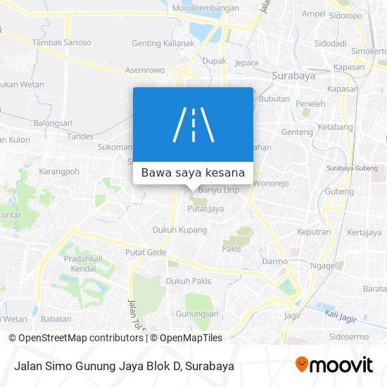 Peta Jalan Simo Gunung Jaya Blok D