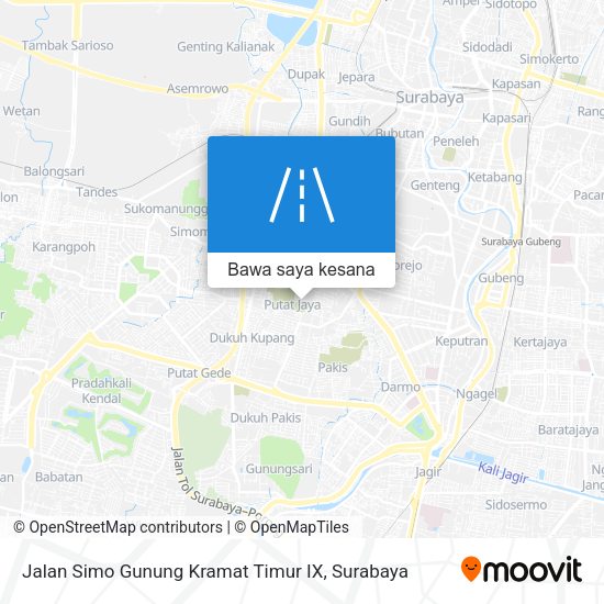 Peta Jalan Simo Gunung Kramat Timur IX