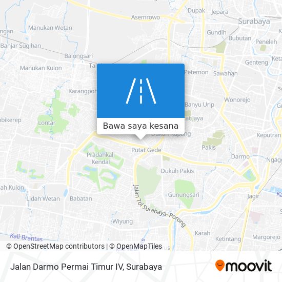 Peta Jalan Darmo Permai Timur IV